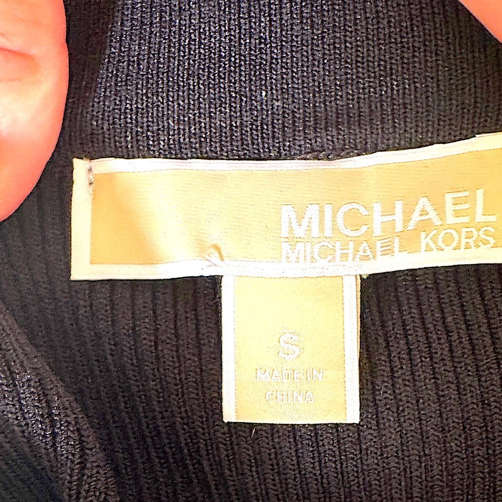 Michael by Michael Kors Black and White Stretch Pencil Skirt - Picture 6 of 6